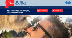 Desktop Screenshot of collegestreetanimalhospital.com